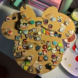 Entire Disney Pin Collection & Display Board